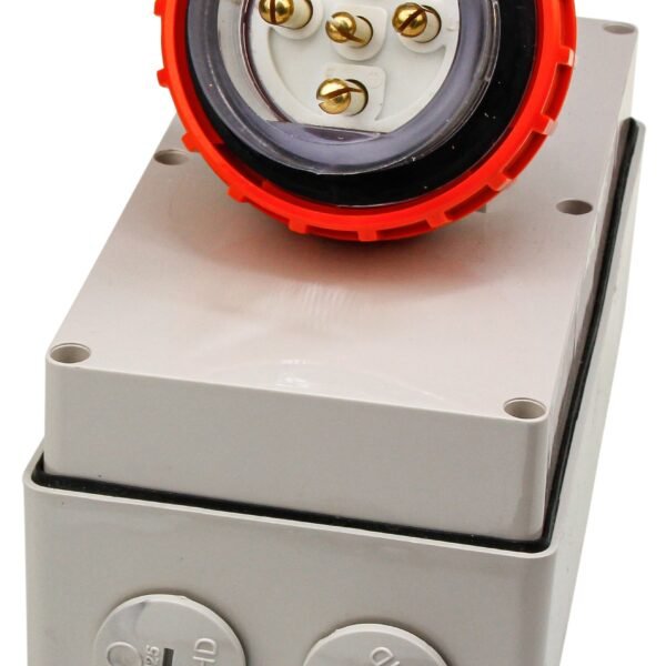 Appliance Inlet 5 Round Pins 20A 440V IP66