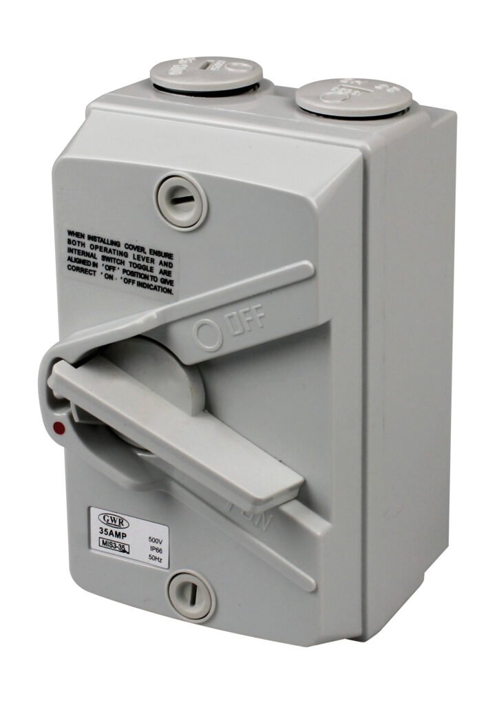 Isolator Enclosed IP66 3 Pole Mini type 20A
