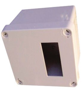 Enclosure 125x125x100mm D ABS with 71x29mm Cut-Out