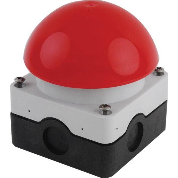 Push Button Foot-Palm Switch Enclose Red 1N/O 1N/C