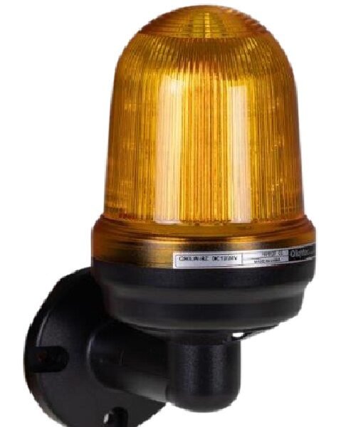 Warning Light IP65 W/M 125mm Amber 80dB 110-240VAC