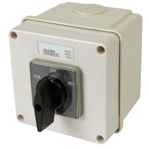 Changeover Switch 3 pole 20A Enclosed