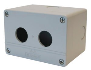 Pushbutton Enclosure Plastic 2 Hole 74mm