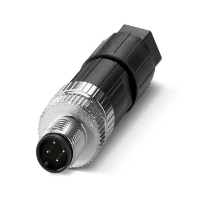 4Pos - M12  Straight Connector Plug